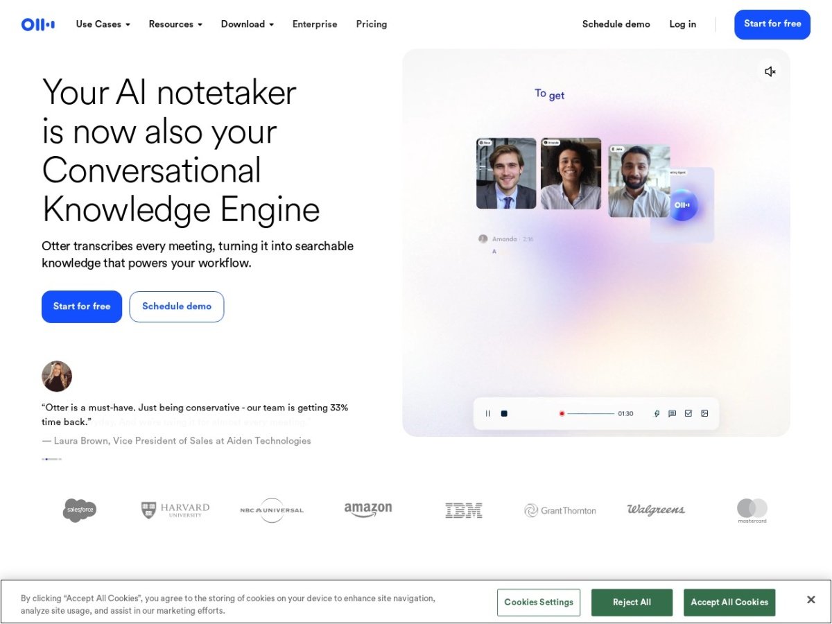Otter.ai Review 2026: The AI Meeting Transcription Tool That Pays for Itself Otter.ai website homepage